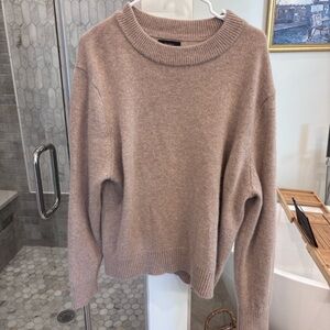 Quince Cashmere Sweater in Tan